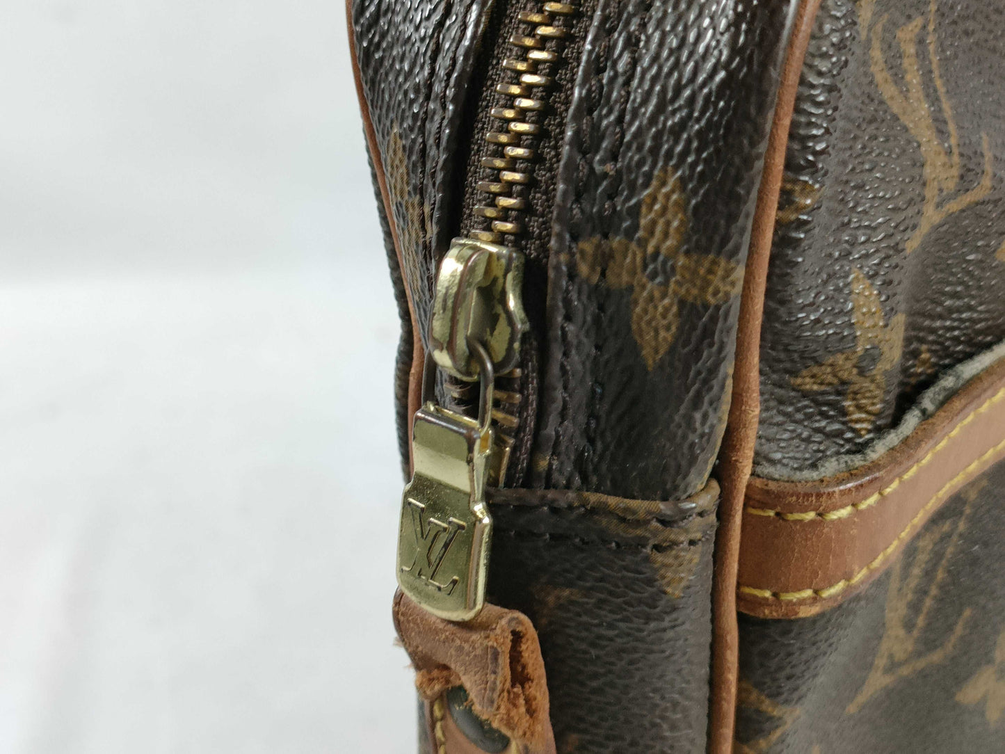 LOUIS VUITTON Monogram M45266 Danube Shoulder Bag with Torn Shoulder Strap