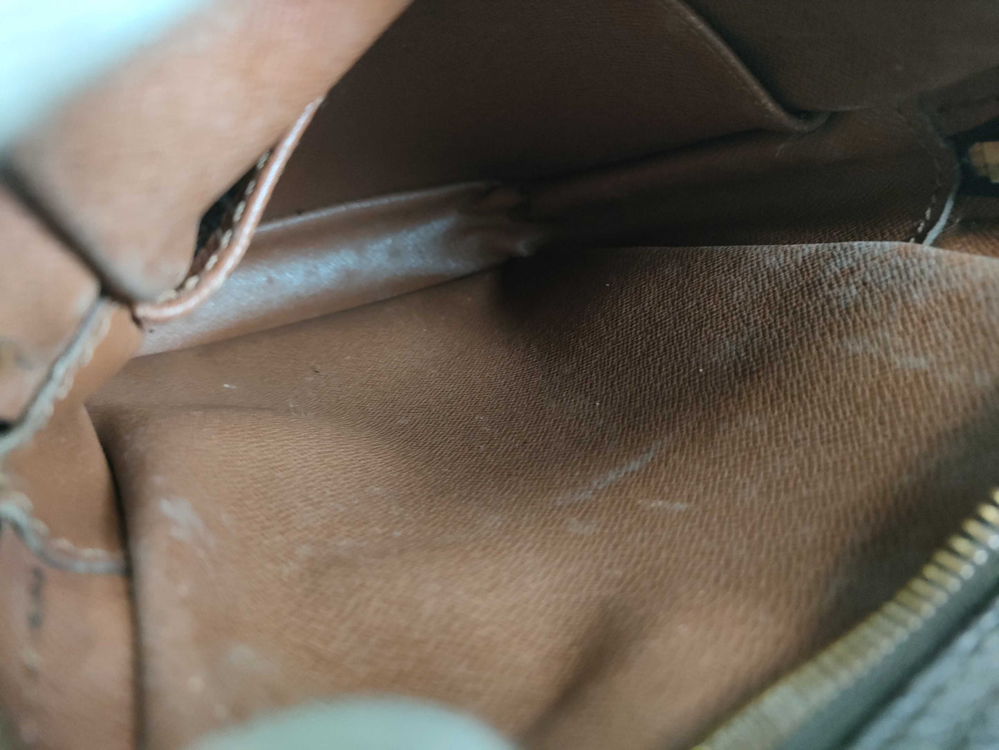 LOUIS VUITTON Monogram M45266 Danube Shoulder Bag with Torn Shoulder Strap