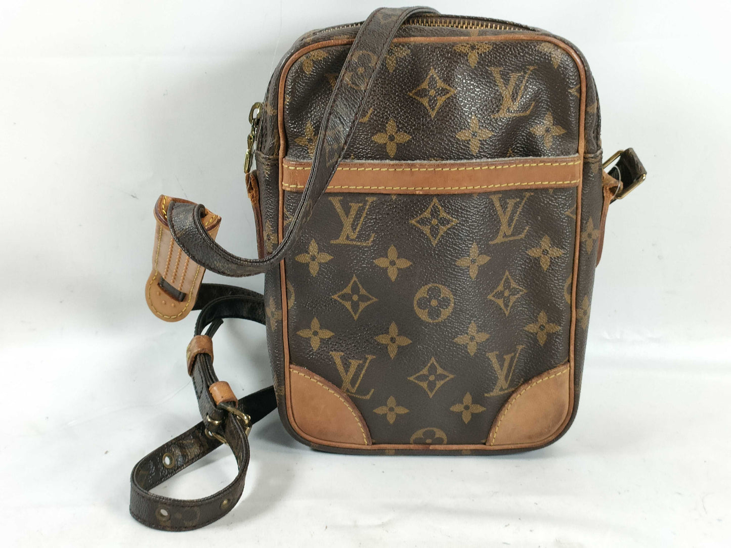 LOUIS VUITTON Monogram M45266 Danube Shoulder Bag with Torn Shoulder Strap
