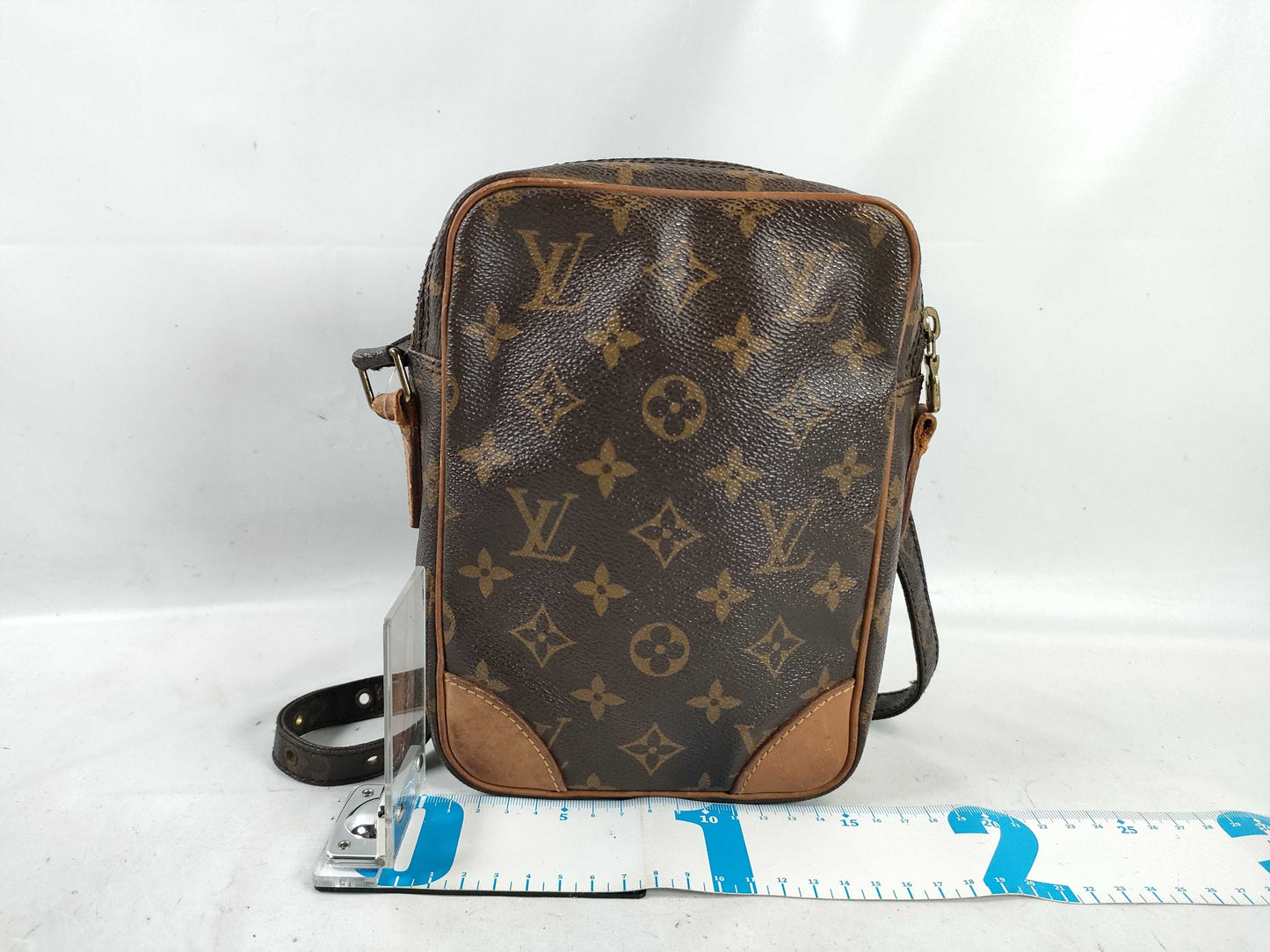 LOUIS VUITTON Monogram M45266 Danube Shoulder Bag with Torn Shoulder Strap