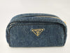 PRADA denim makeup pouch