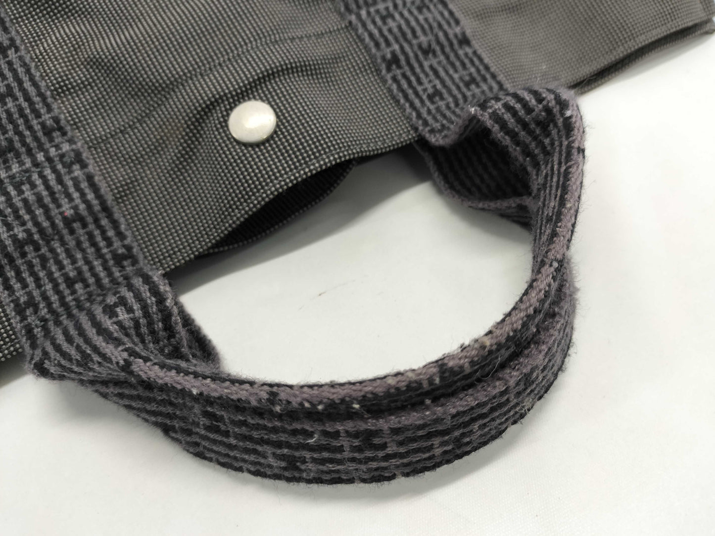 HERMES Air Line MM Tote Bag Gray with Cadena