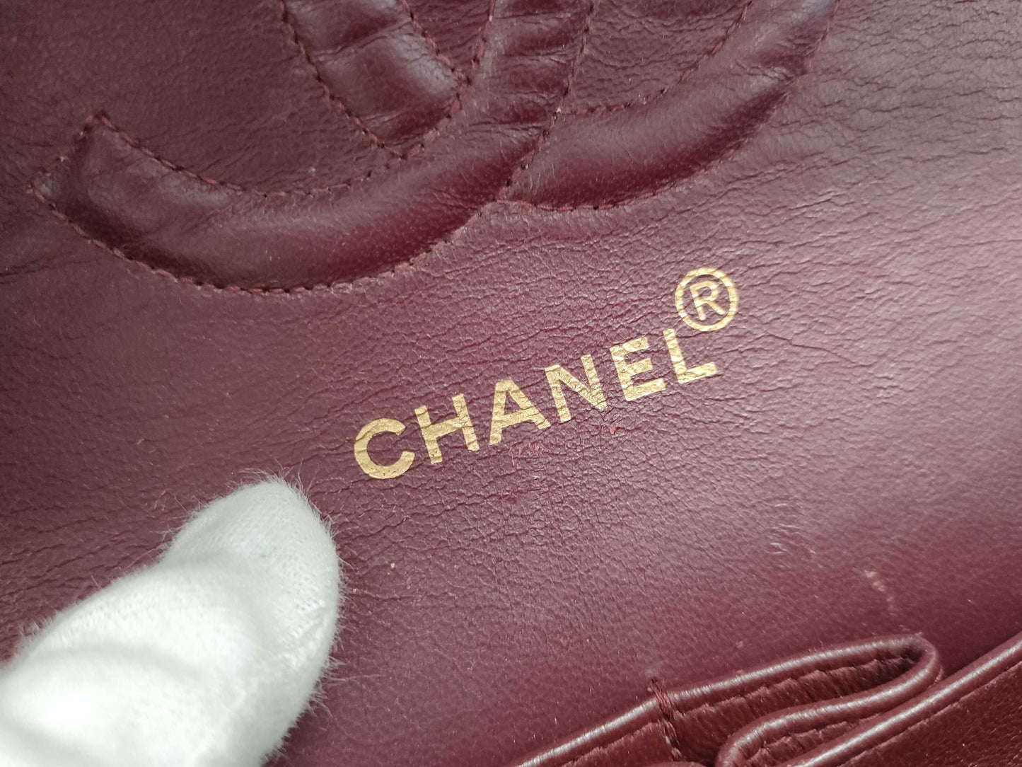 CHANEL Lambskin Matelasse Chain Shoulder Bag with Double Flap, Size 25, No. 4