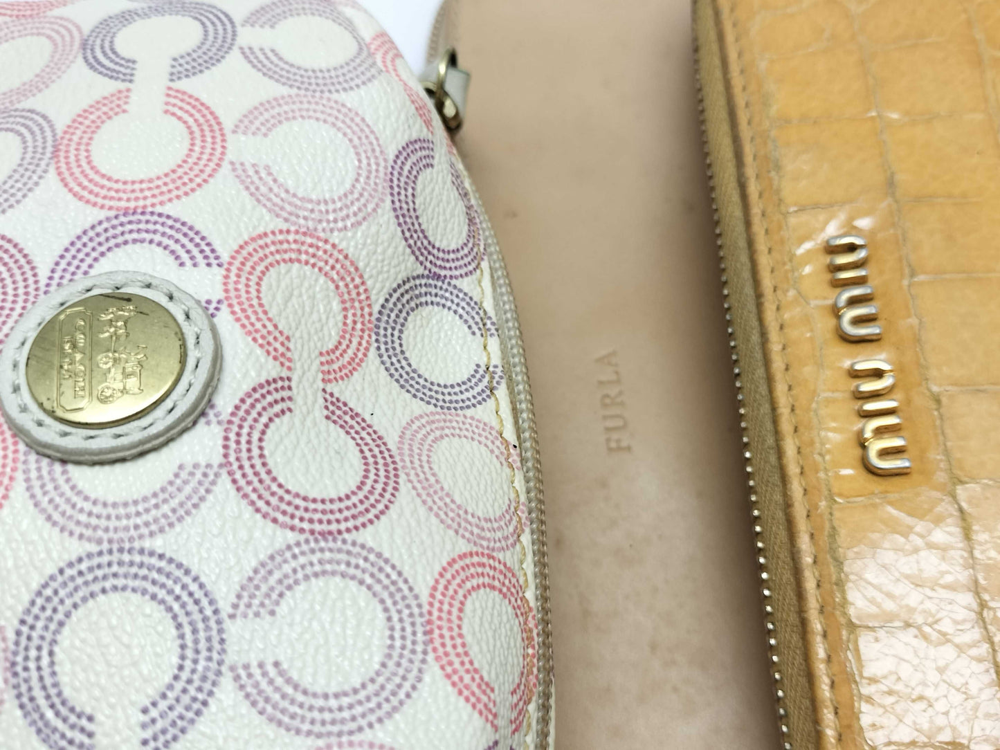 COACH, MIUMIU, FURLA, Pouch, Wallet, Bundle of 5 Pouches