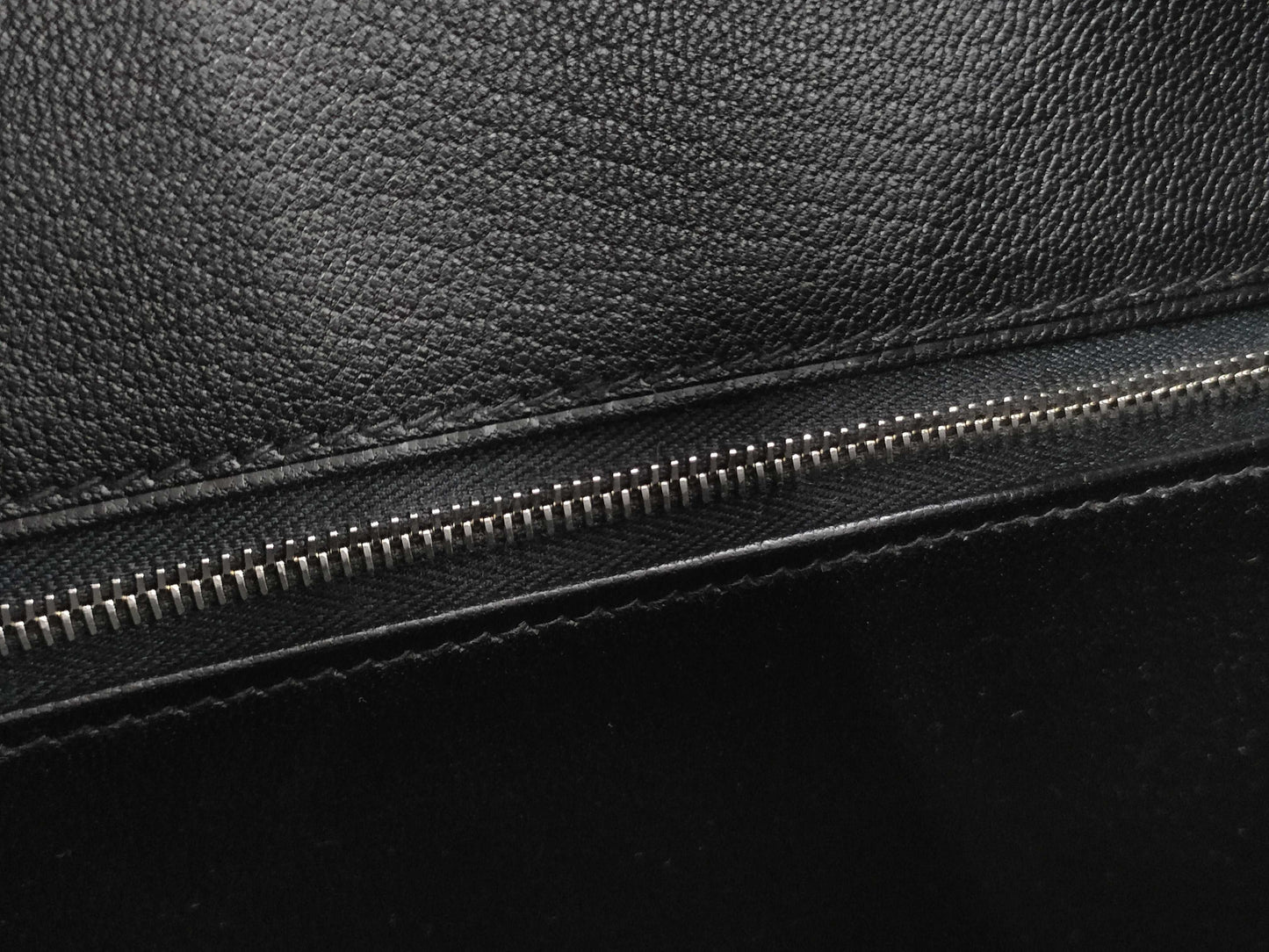 HERMES Birkin 30 Black with Silver Hardware? Q Stamped Handbag