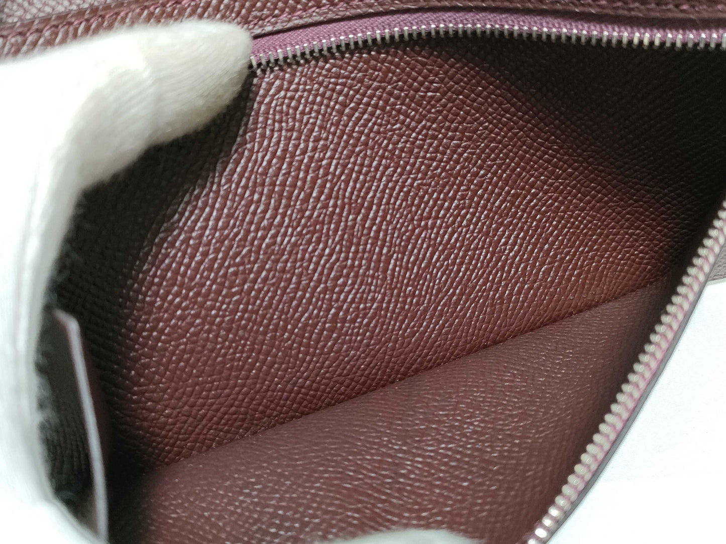 HERMES Engraved A Bearn Souffle Raisin A Wallet