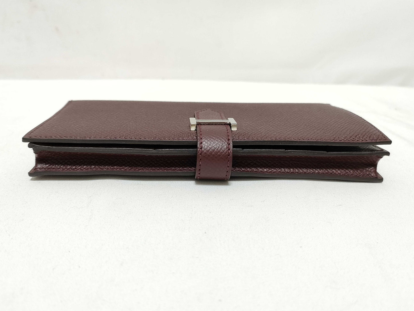 HERMES Engraved A Bearn Souffle Raisin A Wallet