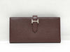 HERMES Engraved A Bearn Souffle Raisin A Wallet