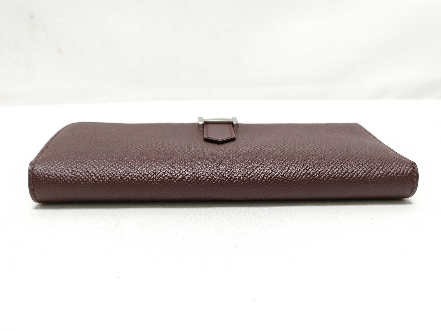 HERMES Engraved A Bearn Souffle Raisin A Wallet