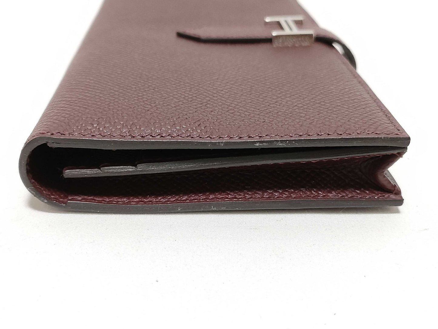 HERMES Engraved A Bearn Souffle Raisin A Wallet