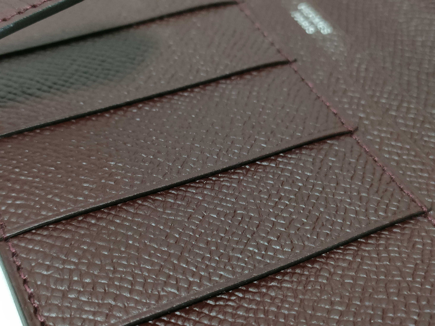 HERMES Engraved A Bearn Souffle Raisin A Wallet