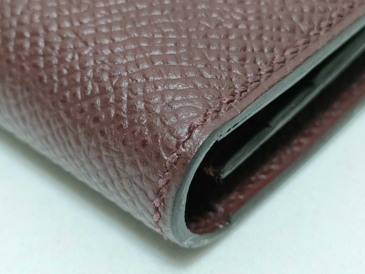 HERMES Engraved A Bearn Souffle Raisin A Wallet