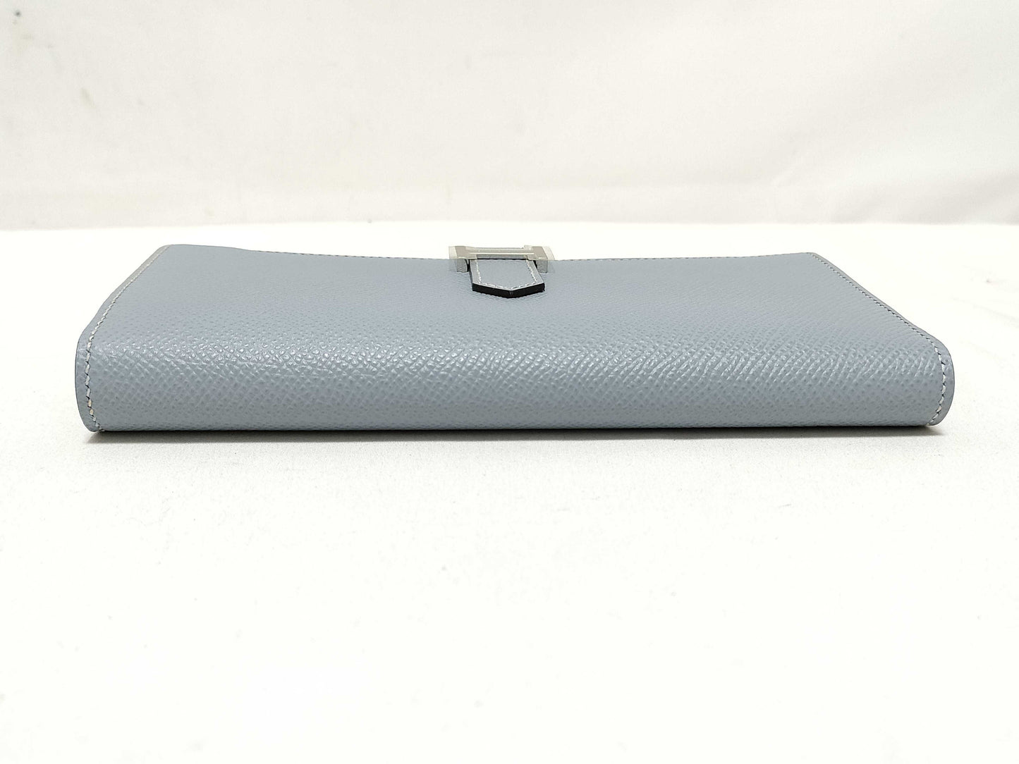 HERMES □Q Bearn Souffle Blue Glacier? Q Wallet