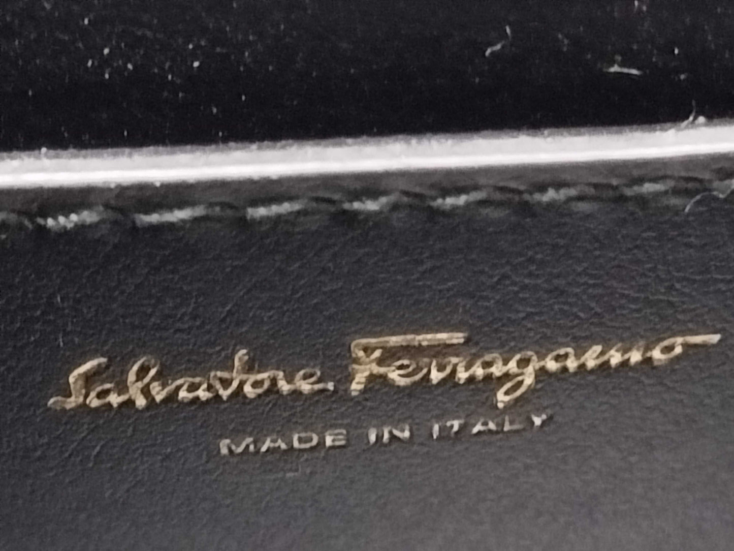 Salvatore Ferragamo Gancini 2-way black shoulder bag