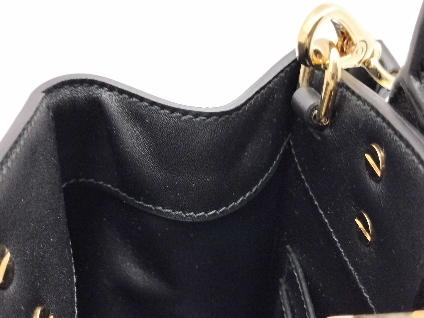 Salvatore Ferragamo Gancini 2-way black shoulder bag