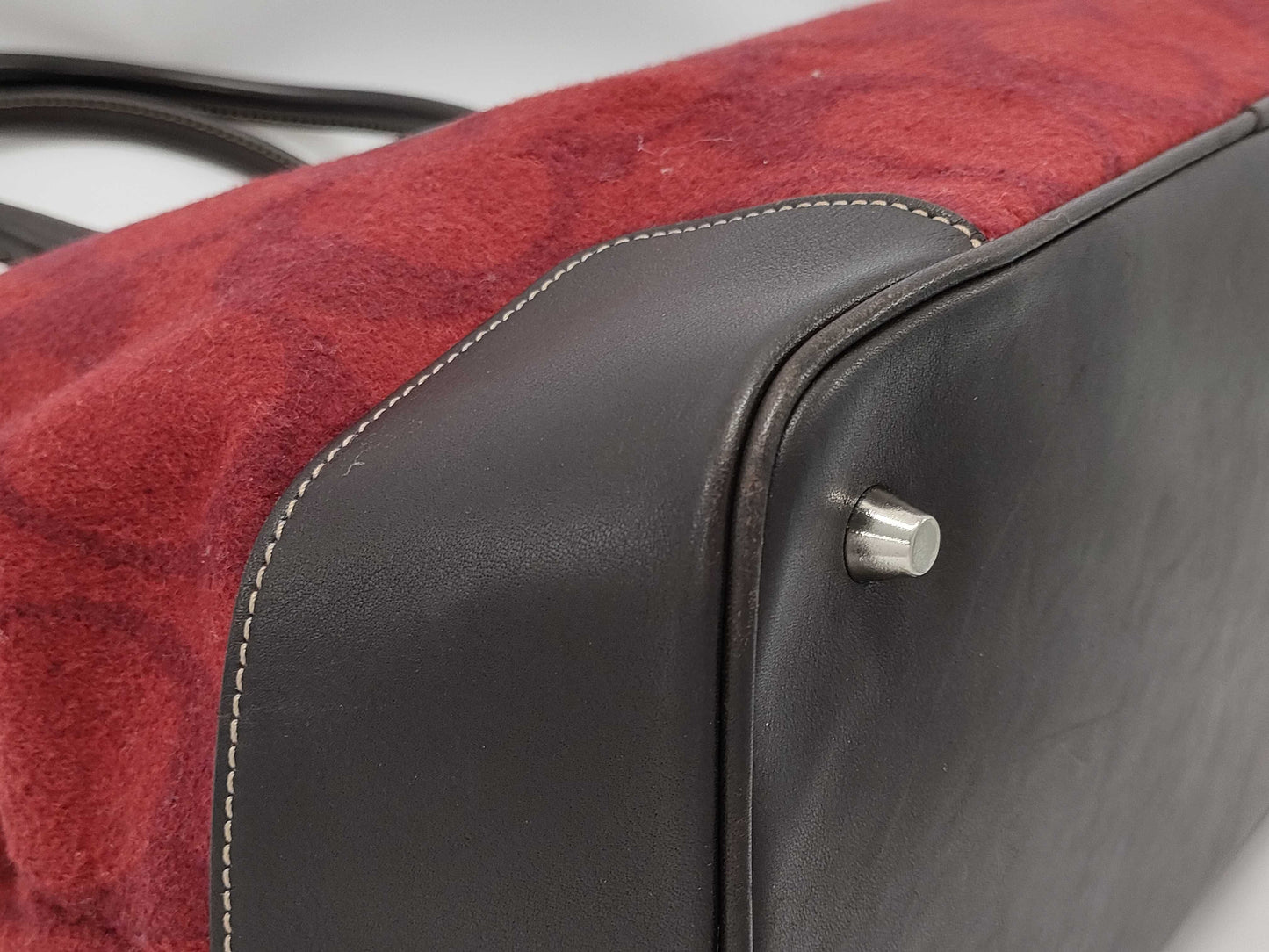 COACH Signature Suede Tote 7721 Tote Bag