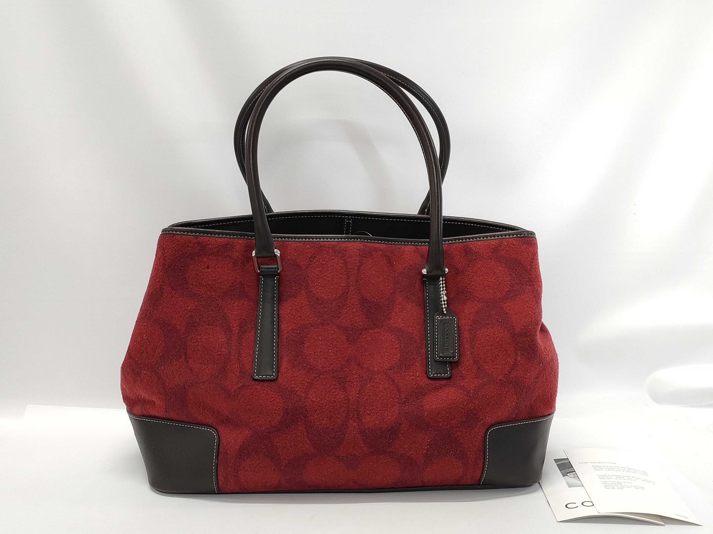COACH Signature Suede Tote 7721 Tote Bag