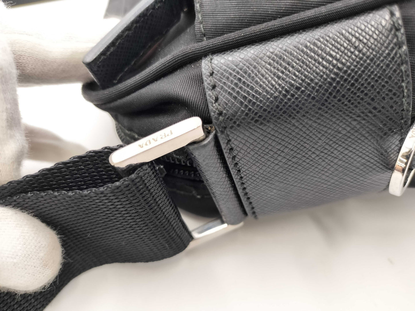 PRADA Nylon Shoulder Pouch Shoulder Bag