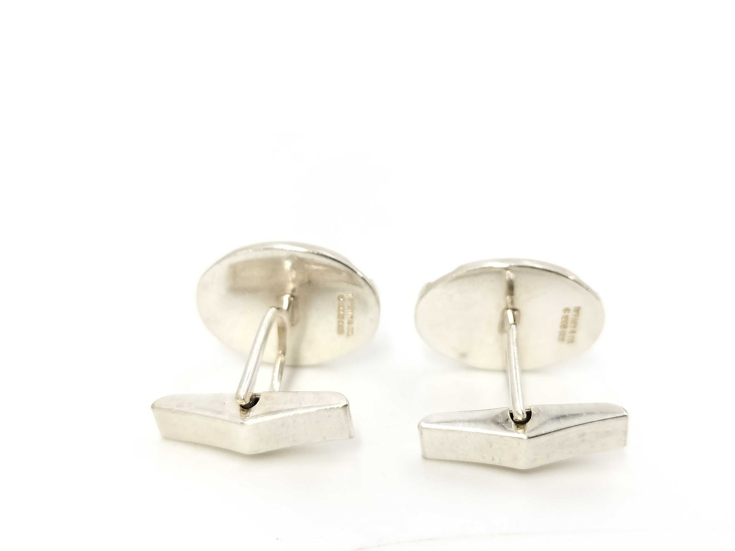 Tiffany & Co. Grooved 10.5g Tie Clip/Cufflinks