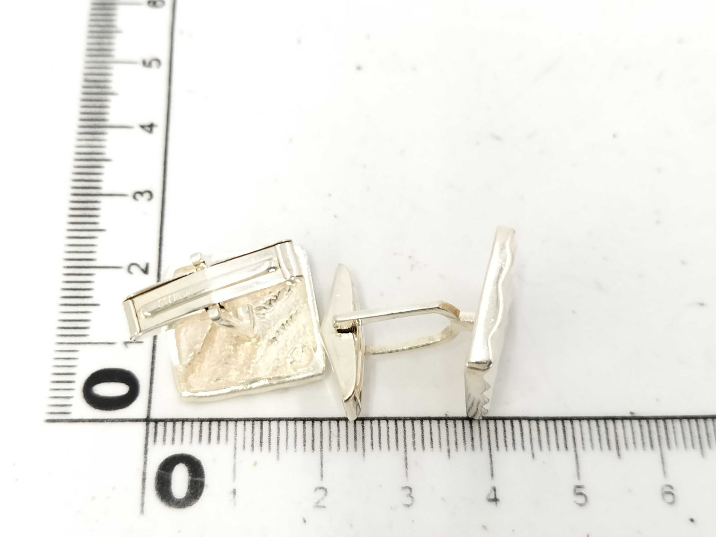 Tiffany & Co. Stripe Wave 12.4g Tie Clip/Cufflinks