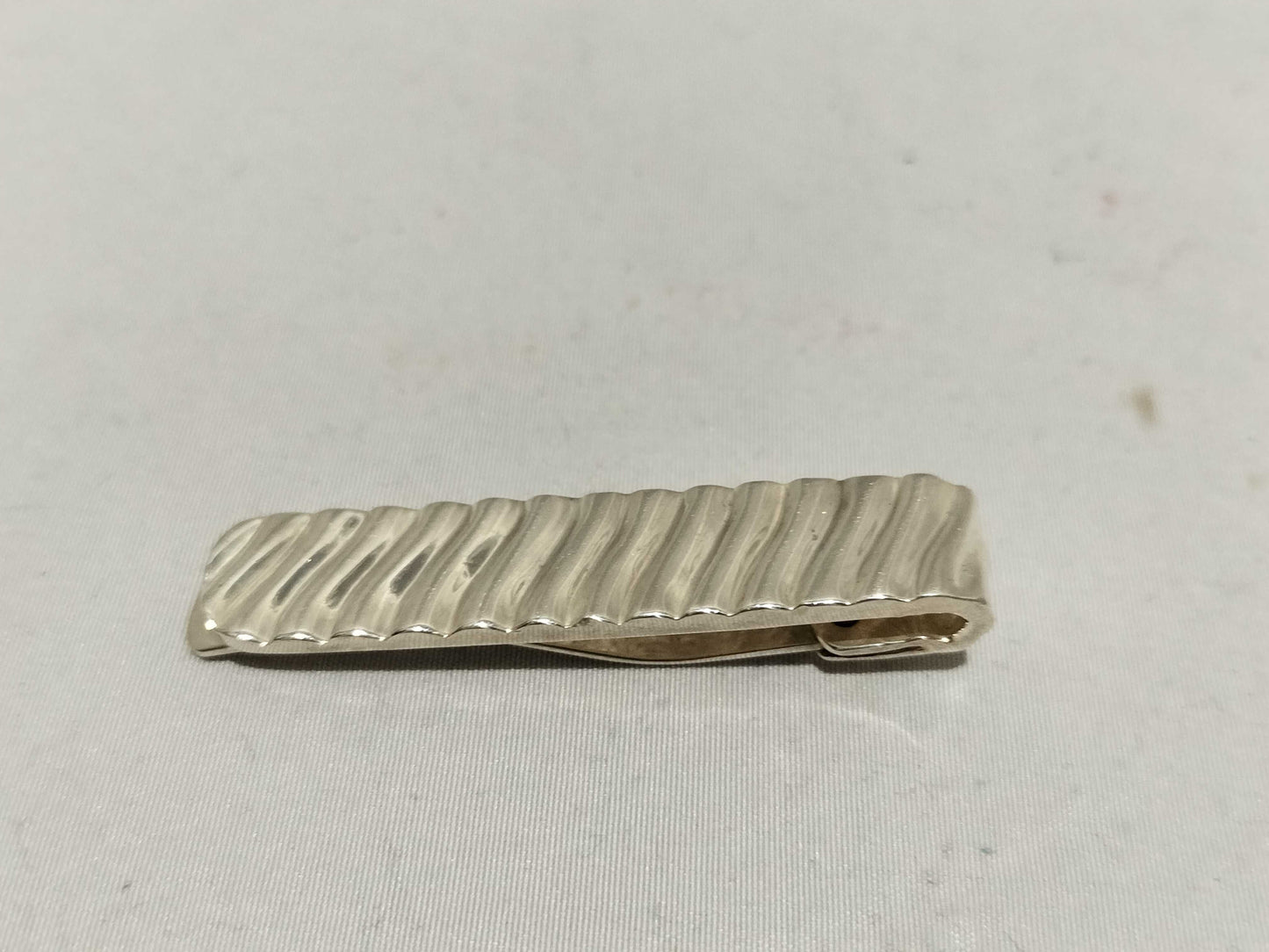 Tiffany & Co. Stripe Wave 8.9g Tie Clip/Cufflinks