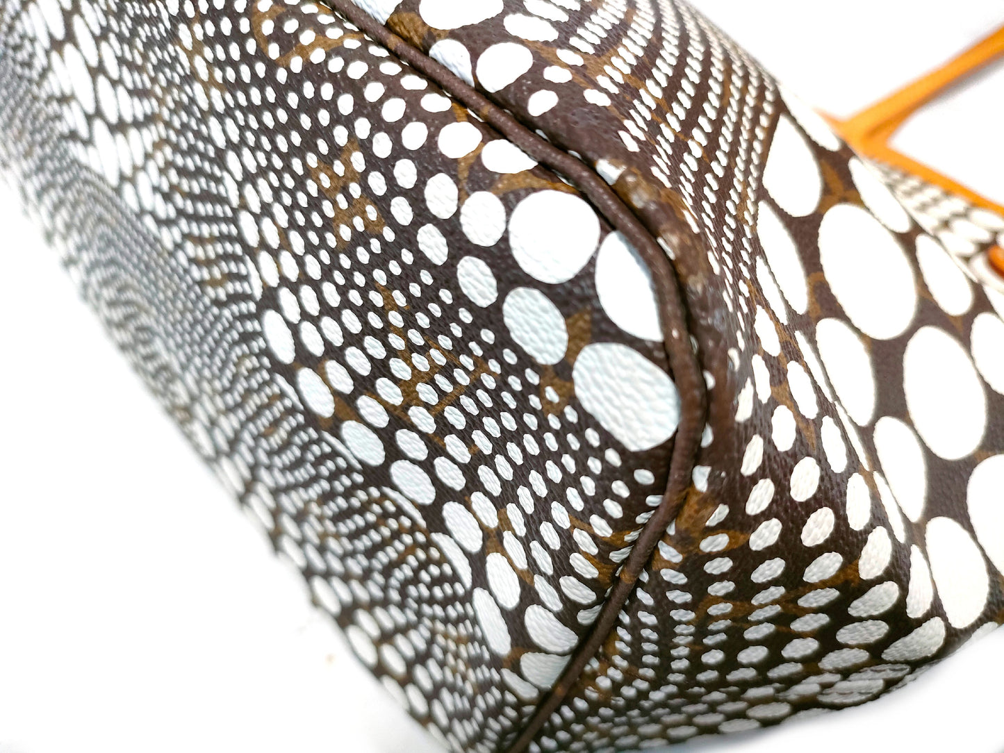 LOUIS VUITTON M40684 Monogram Neverfull Yayoi Kusama Pumpkin Dot Tote Bag