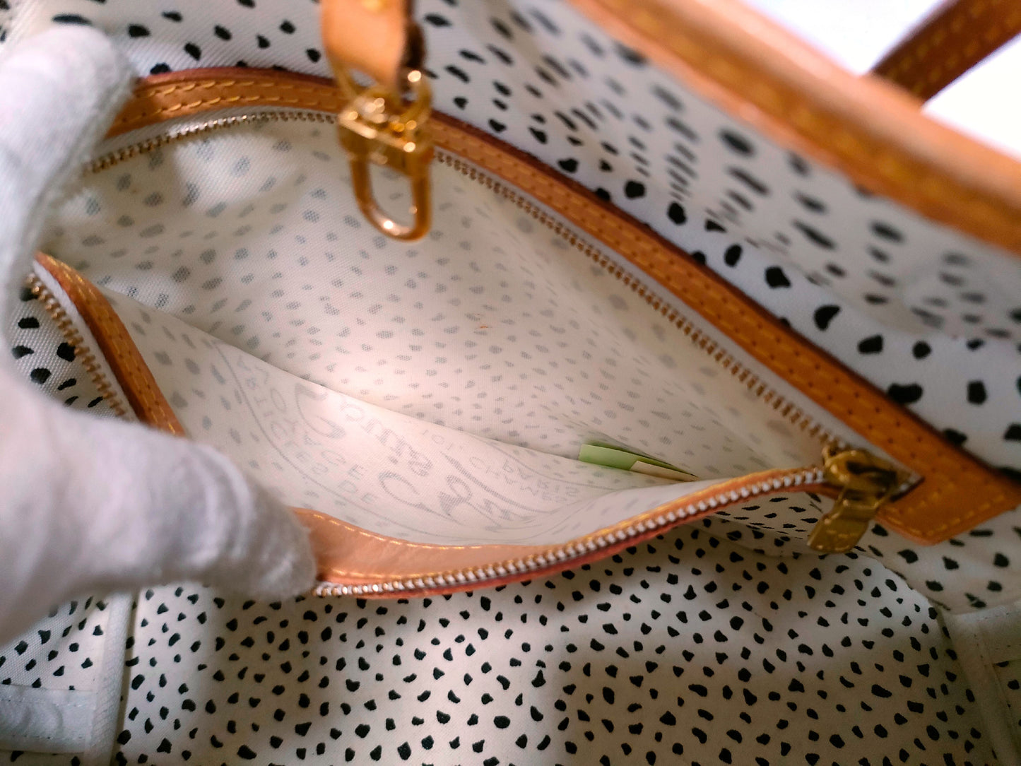 LOUIS VUITTON M40684 Monogram Neverfull Yayoi Kusama Pumpkin Dot Tote Bag