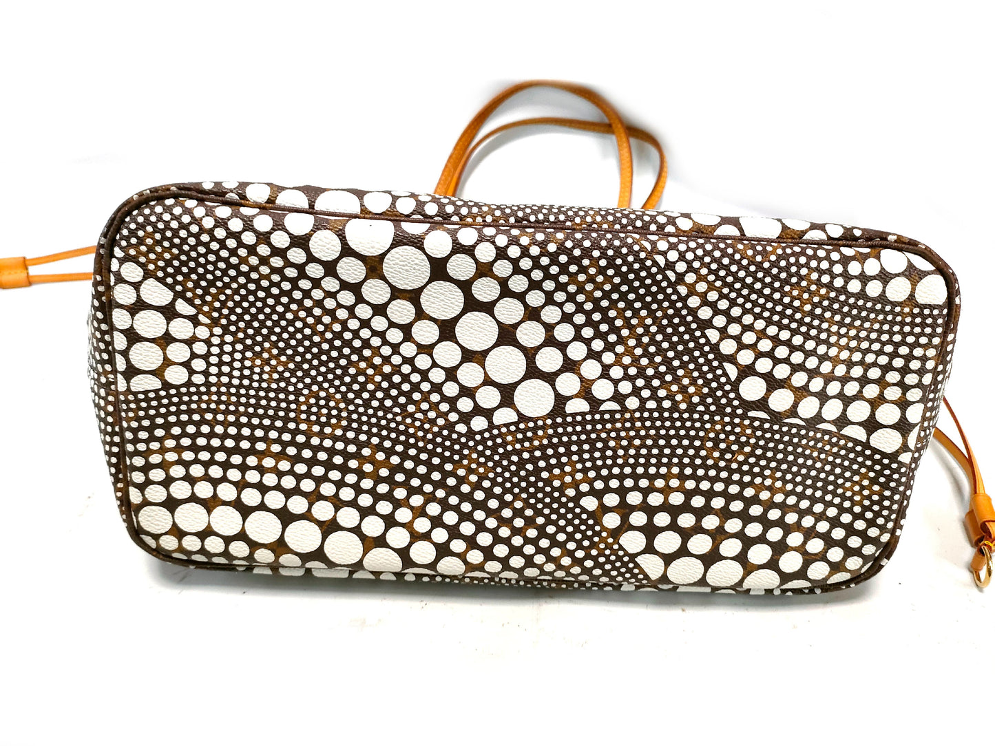 LOUIS VUITTON M40684 Monogram Neverfull Yayoi Kusama Pumpkin Dot Tote Bag