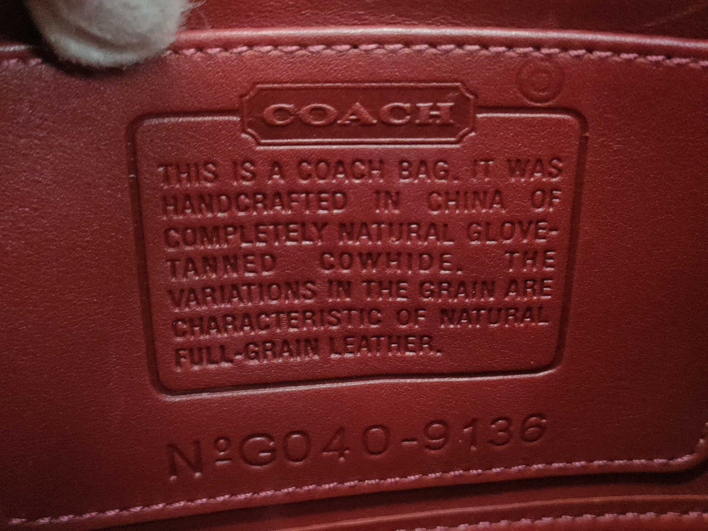 COACH Shoulder Bag 9136 Shoulder Bag