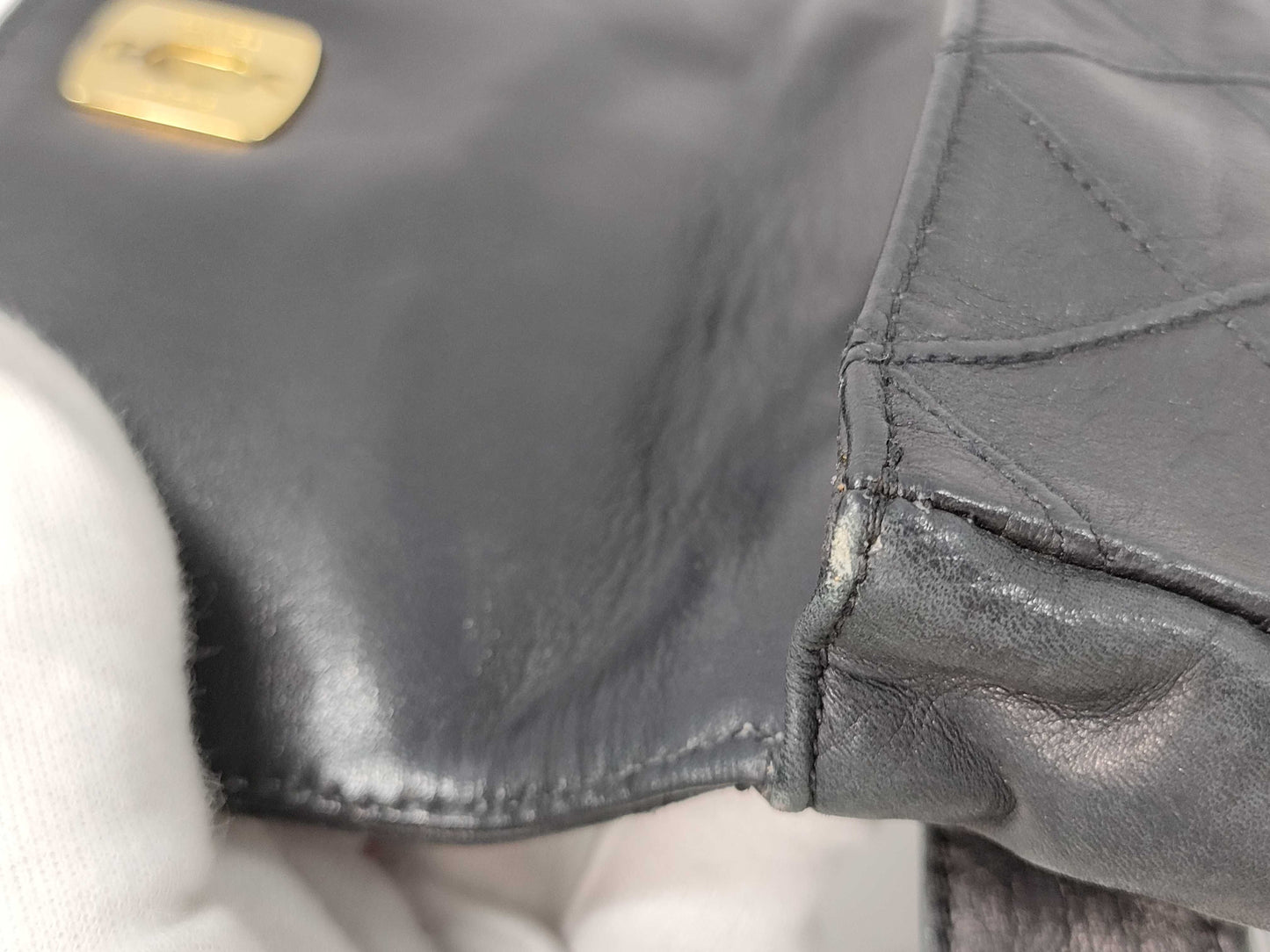 CHANEL Bicolor Lambskin Waist Pouch Shoulder Bag