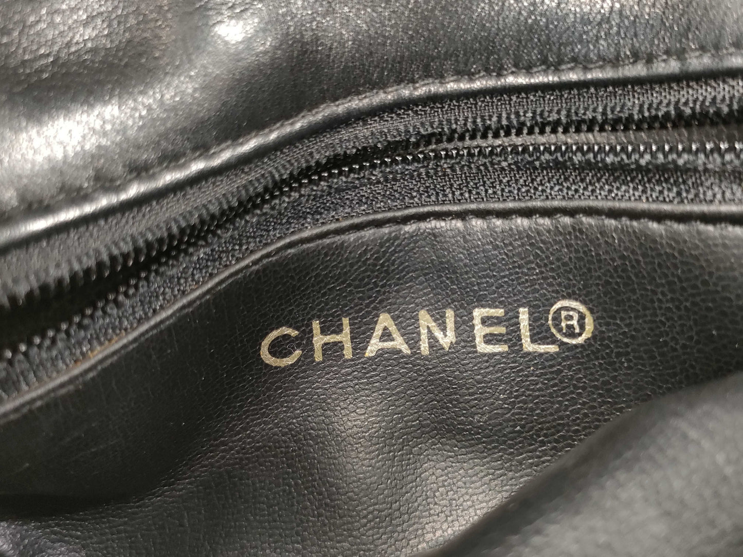 CHANEL Bicolor Lambskin Waist Pouch Shoulder Bag