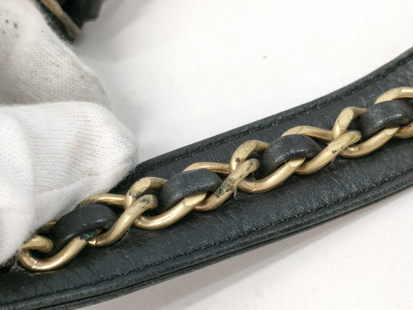 CHANEL Bicolor Lambskin Waist Pouch Shoulder Bag
