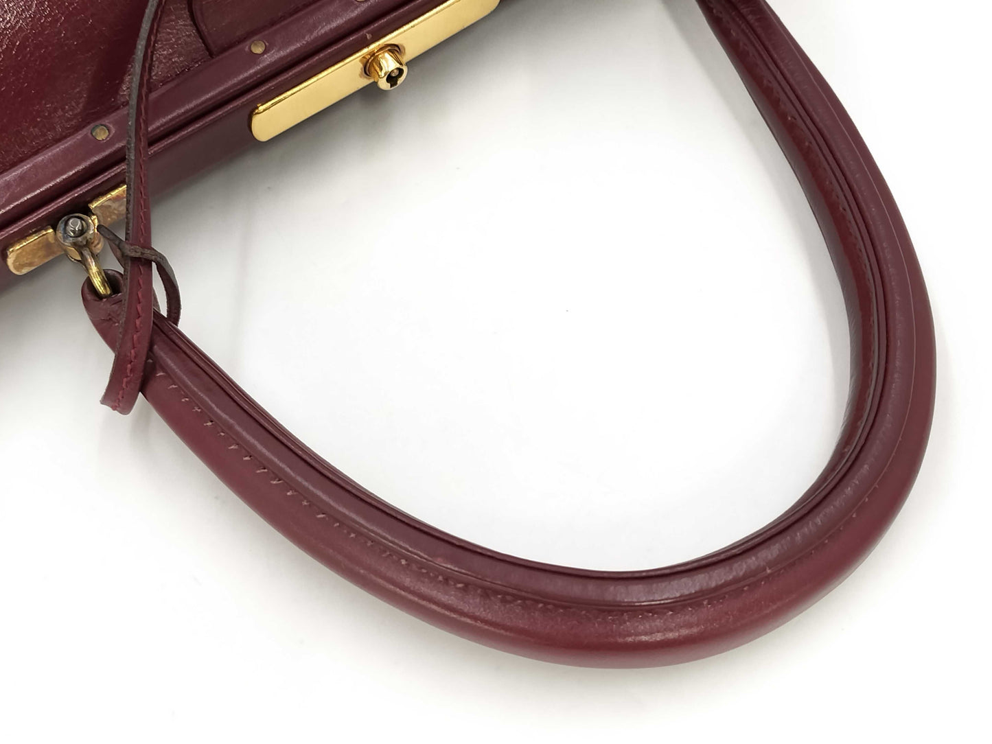 HERMES Box Calf Sac Mallet Steel Vintage Handbag