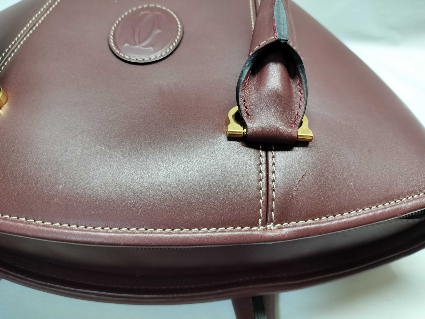 Cartier Must Leather Bordeaux Handbag
