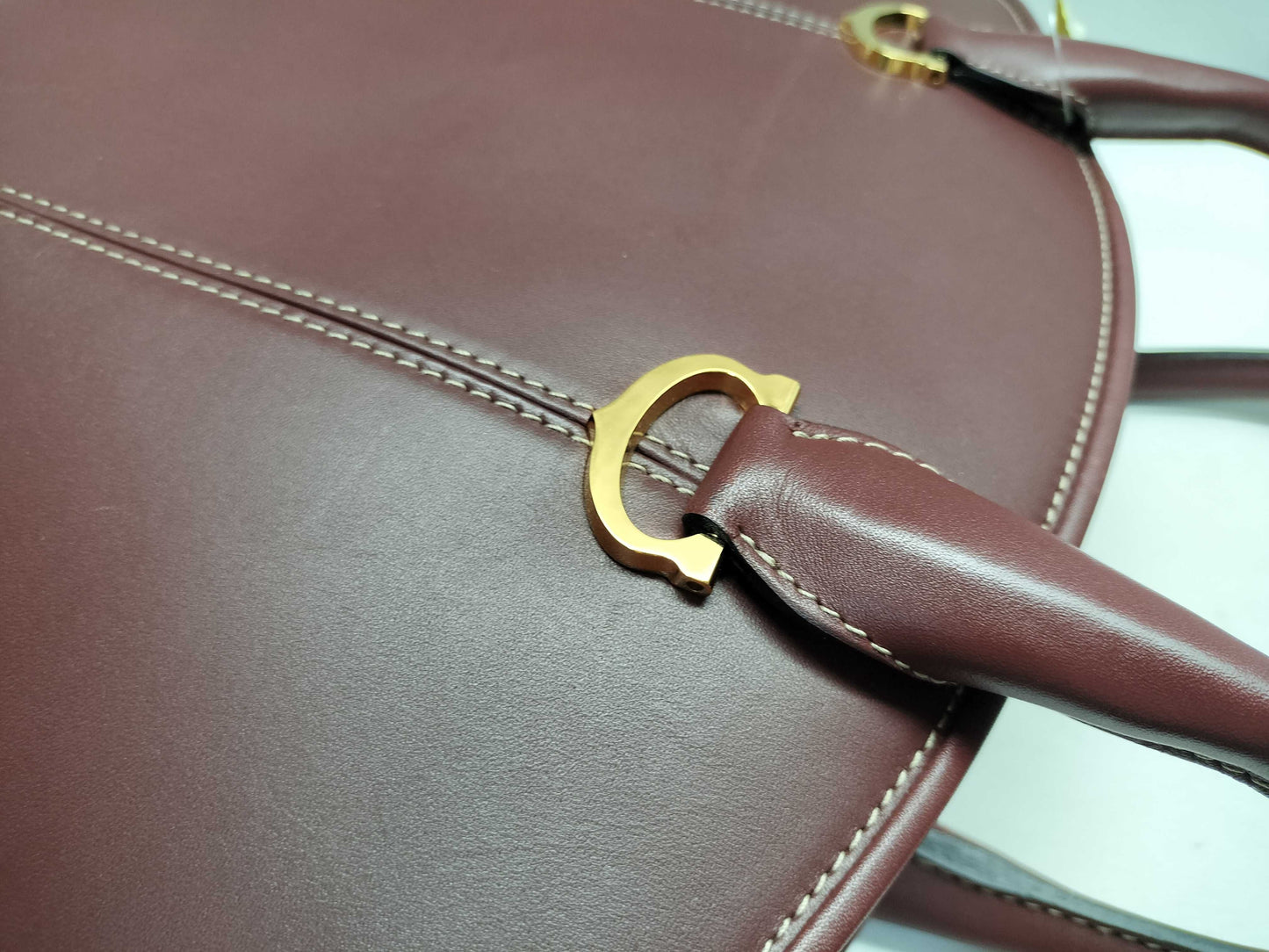 Cartier Must Leather Bordeaux Handbag