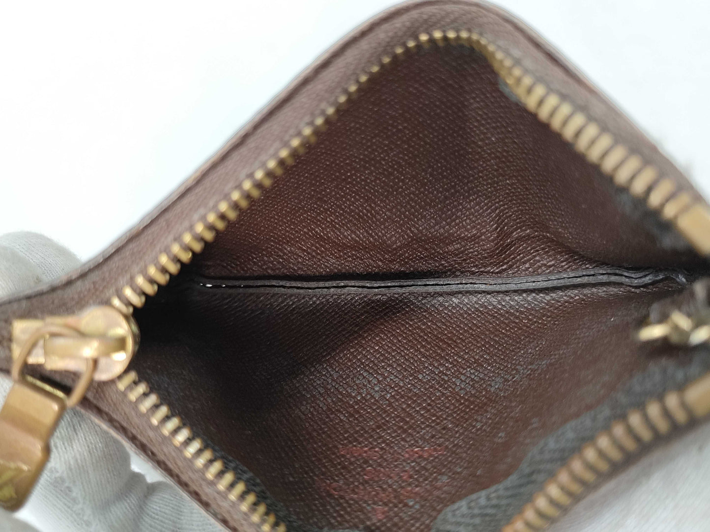 LOUIS VUITTON Damier N62658 Pochette Cle Coin Case