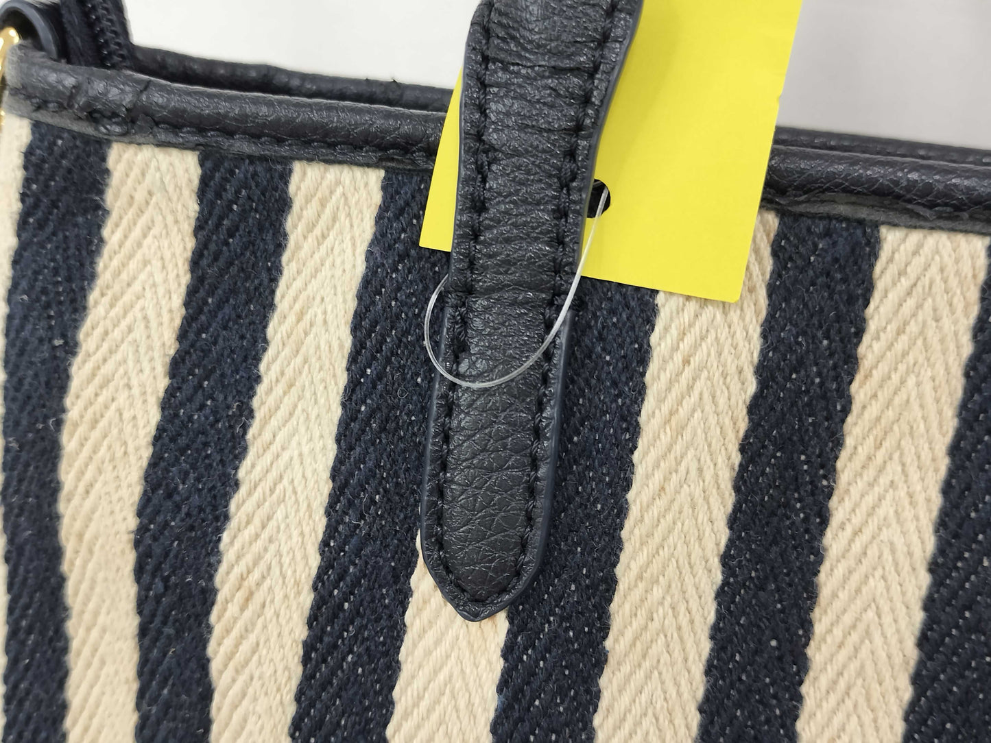 LRL Lauren Ralph Lauren Canvas Stripe 2-Way Handbag