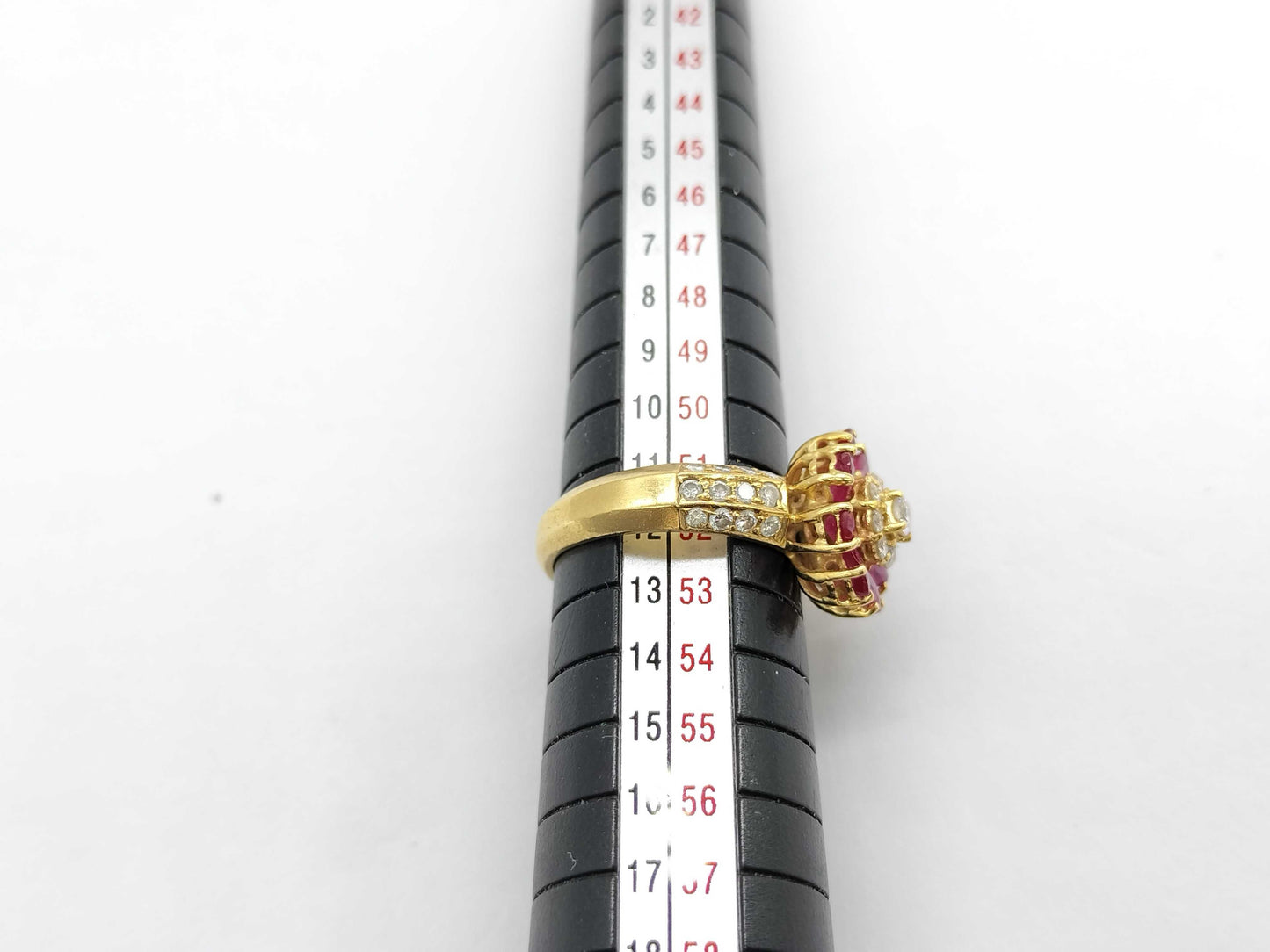 Ponte Vecchio R 1.51ct D 0.59ct K18 6.4g Ring