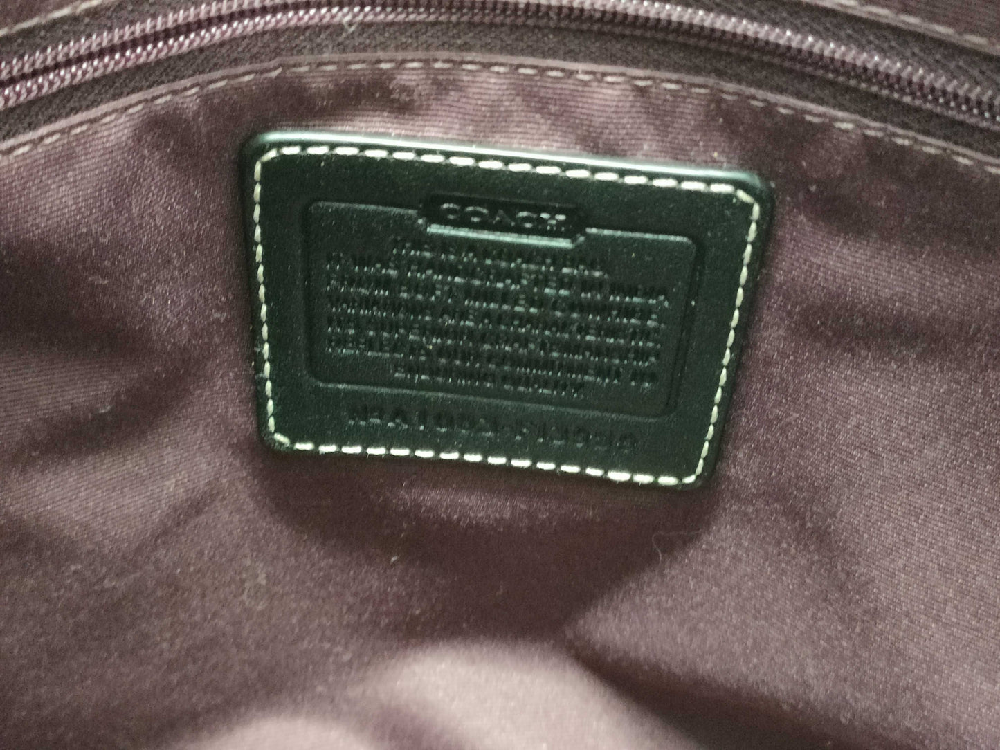 COACH leather handbag