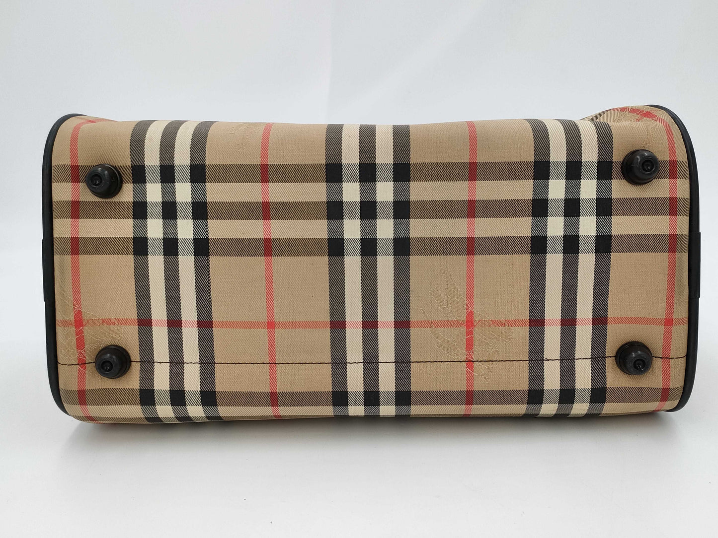 BURBERRY Nova Check Mini Boston Bag