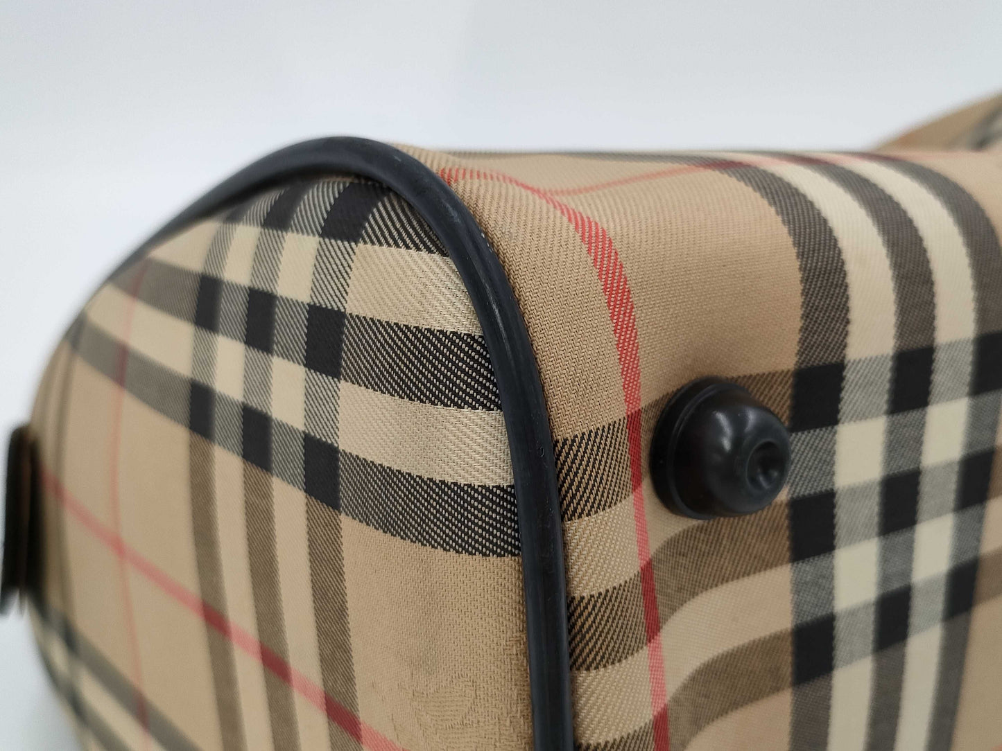 BURBERRY Nova Check Mini Boston Bag