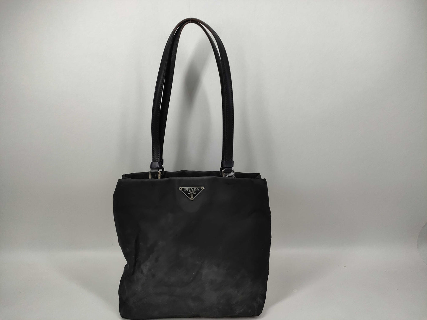PRADA nylon hand tote bag