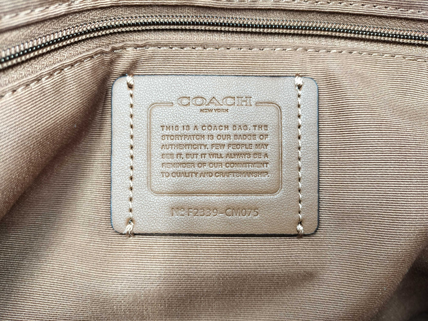 COACH cm075 Tote Bag