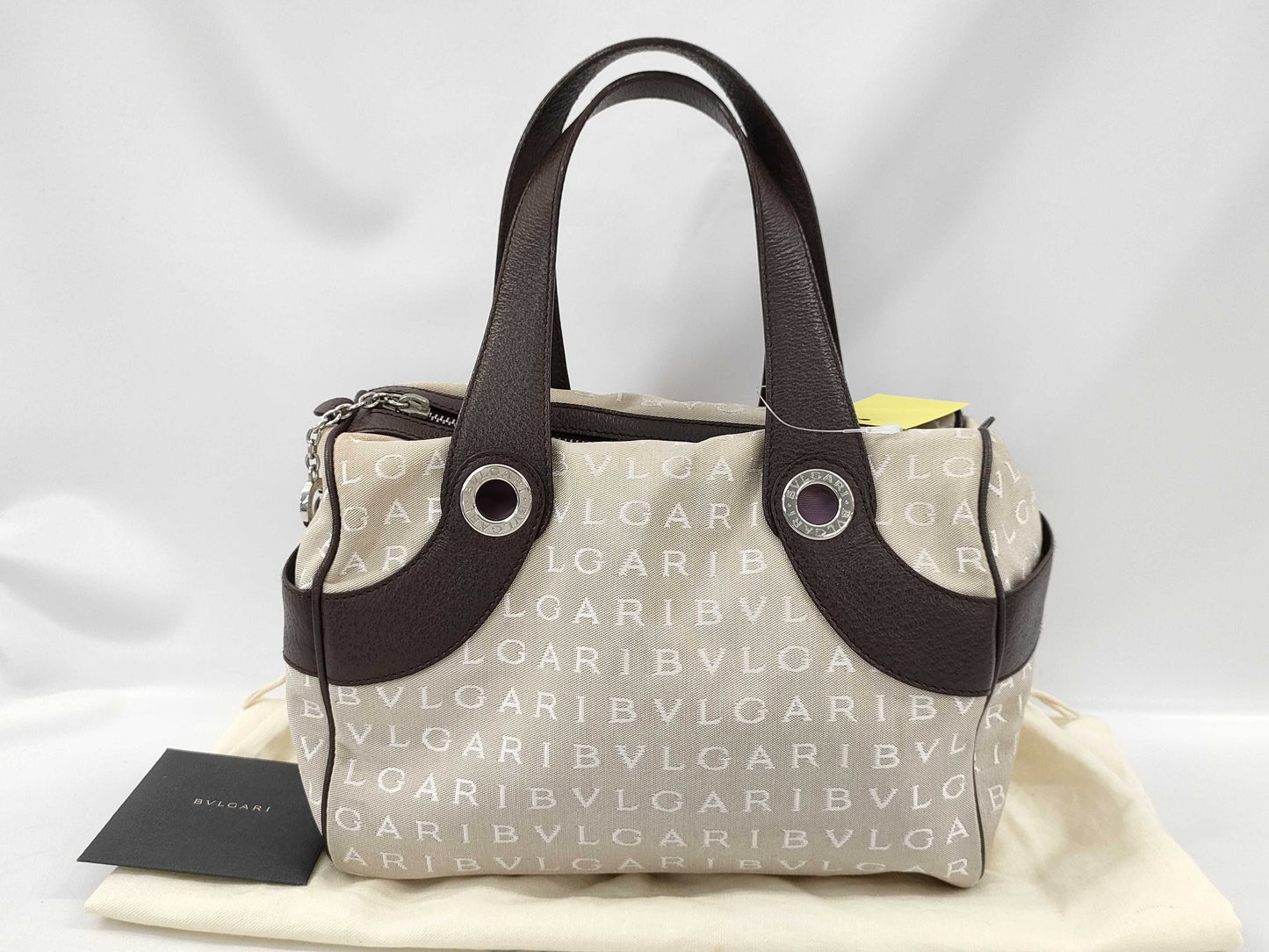 BVLGARI Logomania Logomania Hand Nylon x Canvas Handbag