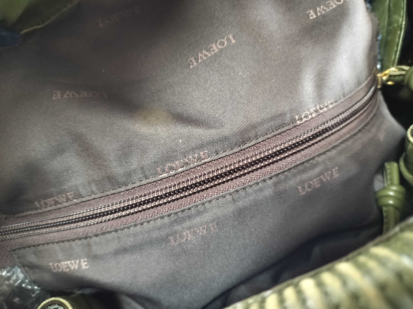 LOEWE Nappa Aire Handbag Enamel Handbag