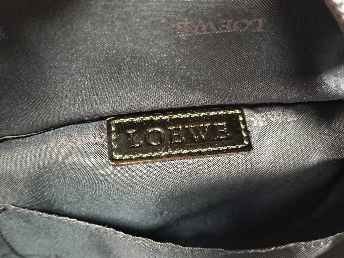 LOEWE Nappa Aire Handbag Enamel Handbag