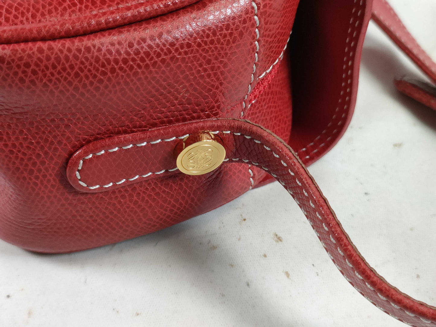 LOEWE Anagram Leather Shoulder Bag