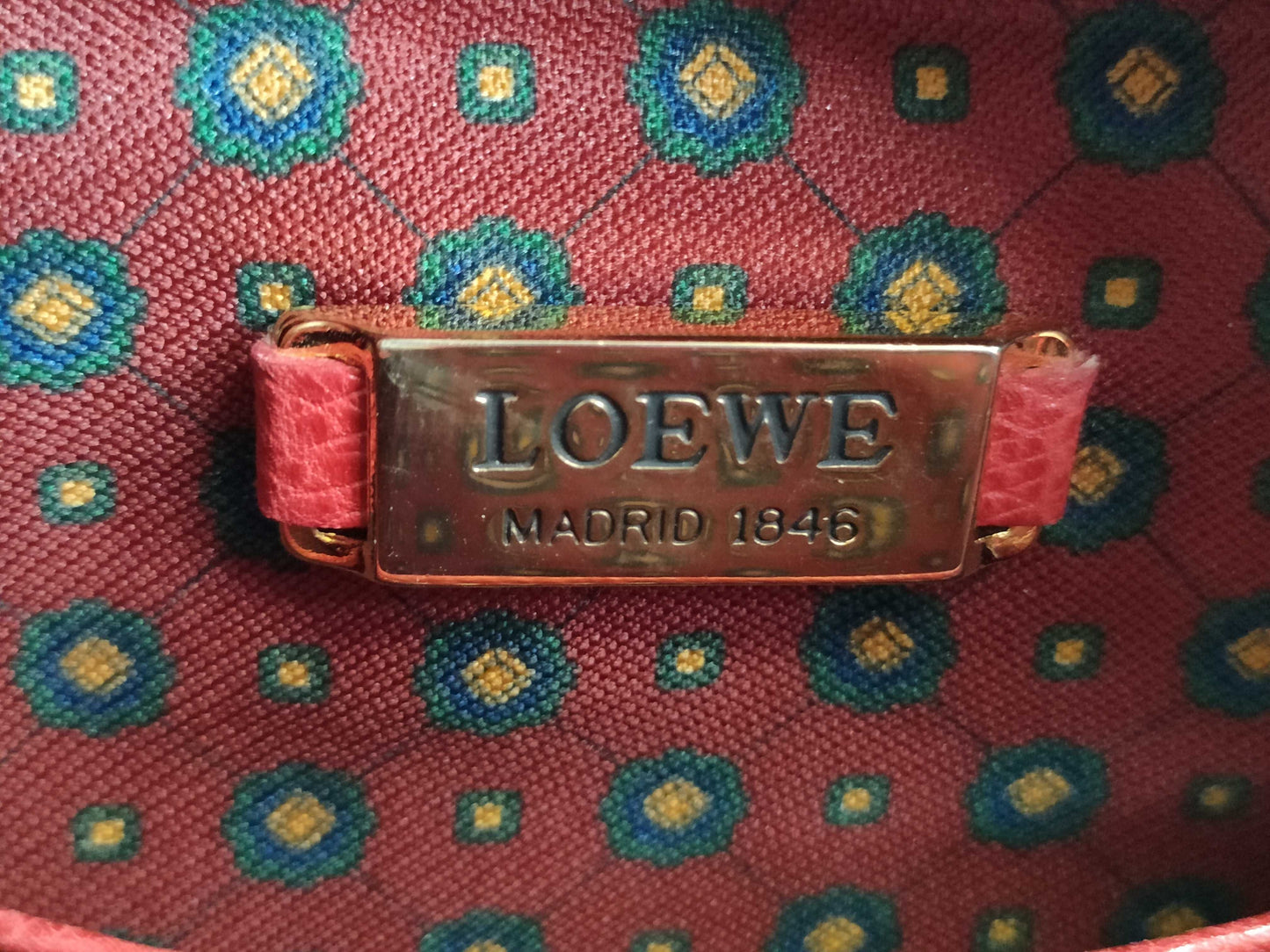 LOEWE Anagram Leather Shoulder Bag