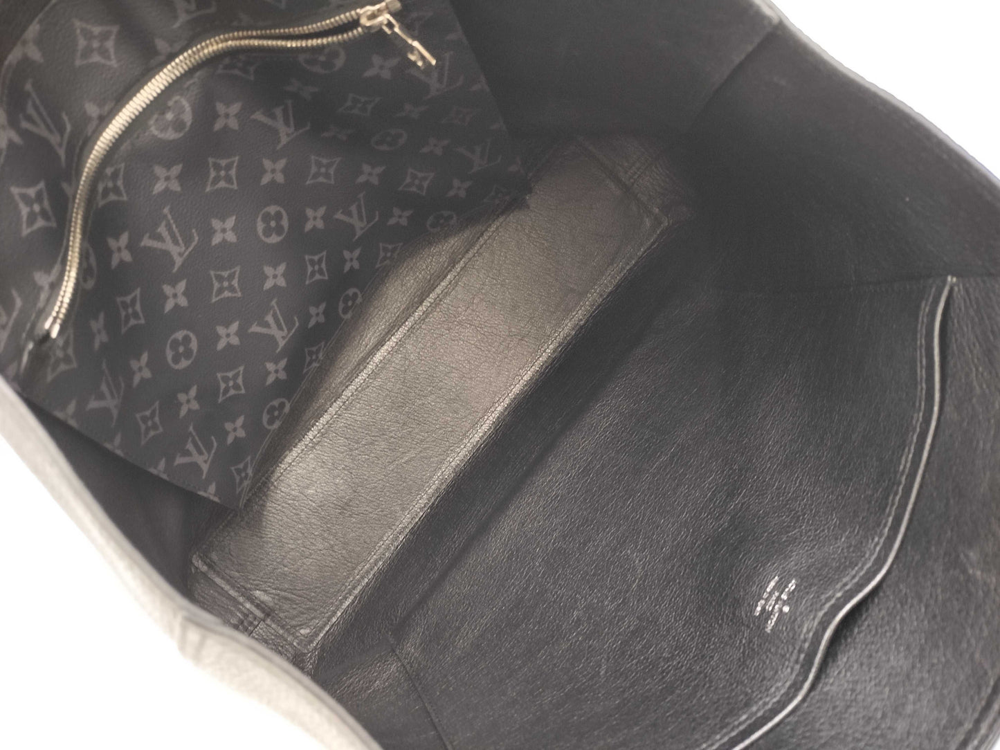 LOUIS VUITTON Taurillon Cabas Voyage M52817 Unused Eclipse Tote Bag
