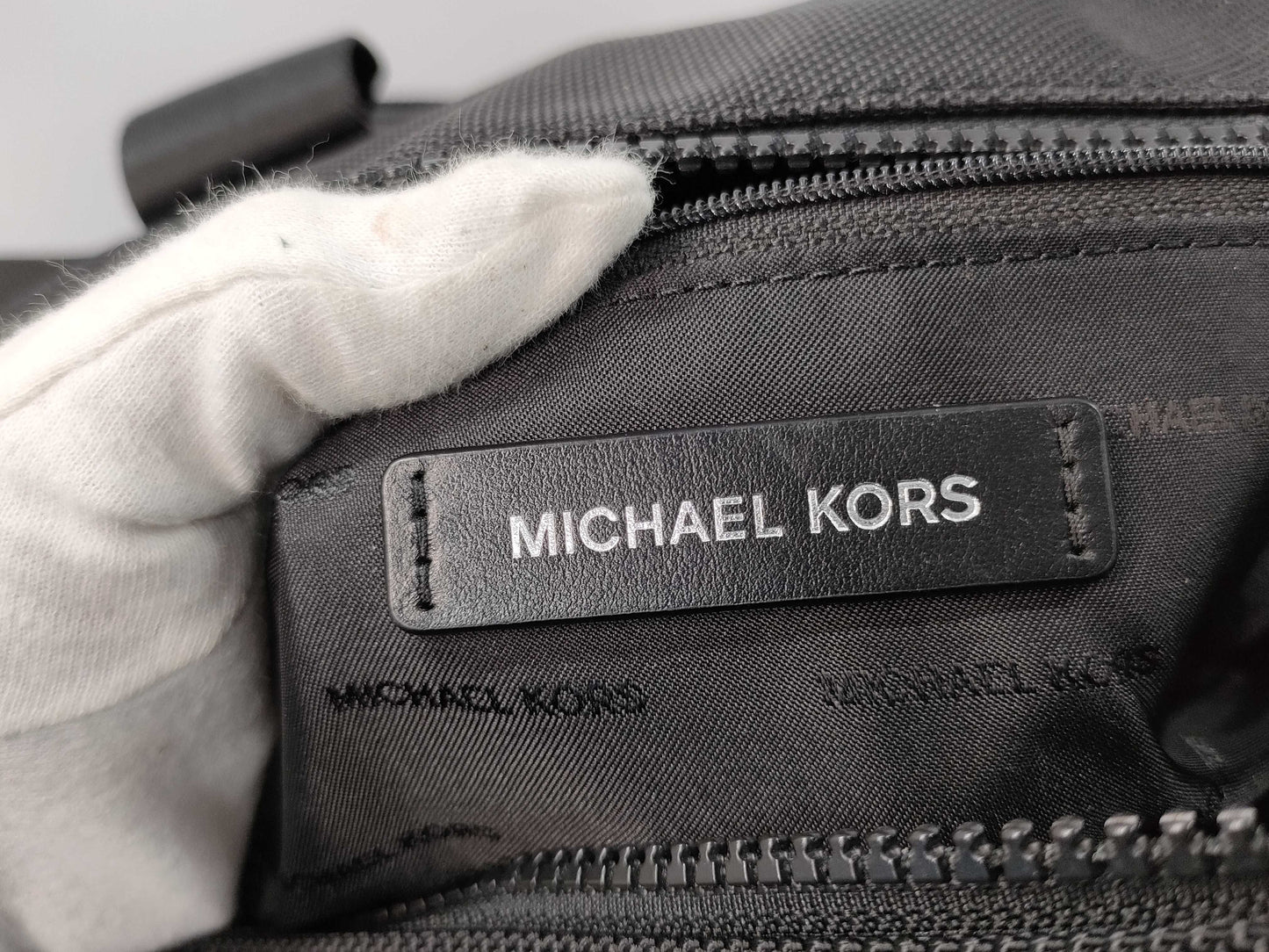 Michael Kors Nylon Boston Bag with ST, Black, Excellent Condition